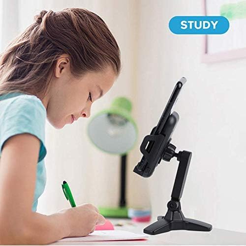 Desktop Universal 360° Tabletop Mobile Phone Holder Stand for Online Studies, Lectures, Insta Reels, Video Calls or Watching Movies – Enhanced Compatibility and Speed