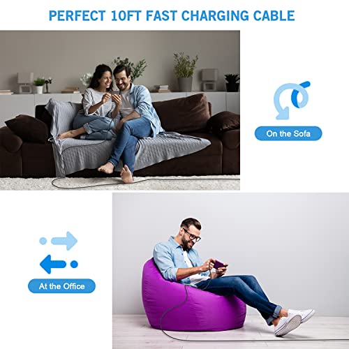 Ultra-Fast i Phone Dual Port Charger Set – 6 FT Lightning Cable & Compact Wall Plug Adapter for i Phone 14, 13, 12, 11 Pro Max, XS, X, 8, 7 Plus, SE & i Pad – Quick Charge Technology for Seamless Power on the Go