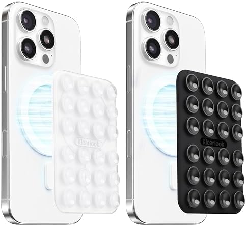 Klearlook Magnetic Suction Phone Mount Set – 4 Stylish Colors for Mag Safe Cases, Hands-Free Selfie Grip for Tik Tok & Content Creators, Lightweight & Portable, Secure Magnetic Attachment for Effortless Video Recording and Photography