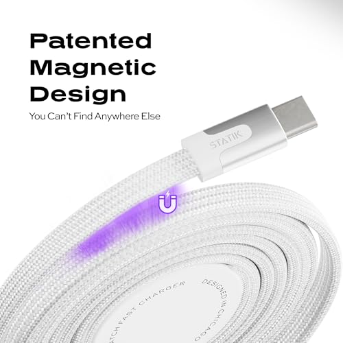Revolutionize Your Charging Routine with the Statik Mag Stack 2-in-1 USB C Dock for Apple Watch & i Phone 15/16 – Magnetic Fast Charging Solution for a Clutter-Free Workspace, Ergonomic Design for Seamless Use, Built to Last for Everyday Demands
