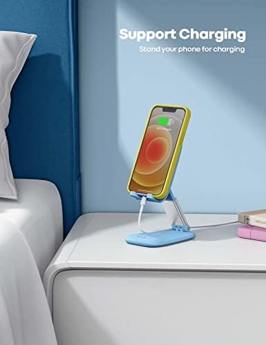 Lamicall Pink Phone Holder, Desk Accessories – Rose Gold Pink Office Cell Phone Holder, Desktop, Office Desks Accessories, Desk Decor for Women, for iPhone, 4-8” Phone – Enhanced Compatibility and Speed
