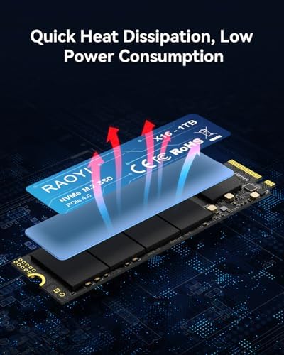 RAOYI 1 TB SATA III Solid State Drive – Lightning-Fast 550 MB/s Performance Upgrade for PCs & Laptops | Advanced 3 D NAND Flash Technology | Reliable Internal SSD for Enhanced Speed & Compatibility