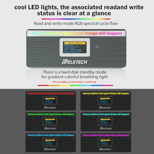 Ultra-Fast M.2 SSD Portable Hard Drive Enclosure – USB 3.1 Type-C (10 Gbps) Compatible with NVMe & SATA SSDs for Mac Book – Elegant Black Design for Enhanced Data Security and Versatile Storage Solutions