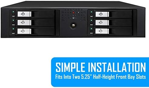 Kingwin Universal Hot Swap Mobile Rack for 2.5” & 3.5” SSD/HDD – Effortless Internal Tray-Less SATA Hard Drive Backplane Enclosure with 6 Gbps Support for SATA I/II/III & SAS I/II – Ultimate Flexibility and Enhanced Data Transfer Speed for Efficient Storage Management