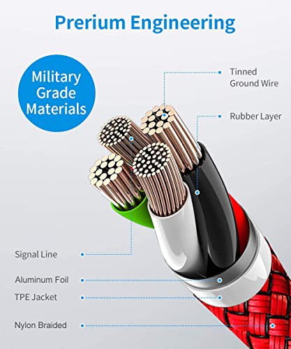 10-Foot Braided USB C Cable Trio – Fast Charging 3 A – Perfect for i Phone 16/15 Pro Max & Samsung Galaxy S Series – Durable Design for Home, Office, and Travel – Ultimate Compatibility & Efficiency in Charging and Data Transfer