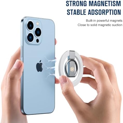 Innovative Purple Foldable Magnetic Finger Loop Kickstand – Ultra-Durable Non-Slip Ring Holder for Smartphones with 360-Degree Rotation, Ergonomic Comfort, and Universal Compatibility for i Phones and More