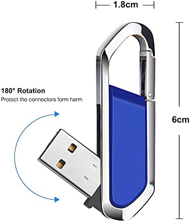 64 GB Portable Metal USB Flash Drive – Stylish Red Keychain Memory Stick for Fast External Data Storage and Seamless File Transfer – Ideal for Students and Professionals