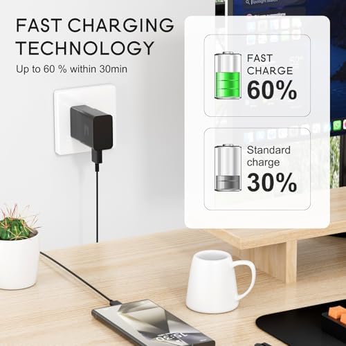 Samsung Adaptive Fast Charging Wall Charger: Rapid Quick Charge Adapter for Galaxy S Series & Note – High-Speed Power Delivery, Compact Design, Enhanced Durability, Over-Voltage Protection for Optimal Device Lifespan