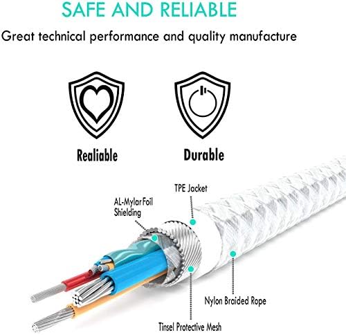 Tec Mad 0.65 ft 90-Degree MFi Certified Lightning Charging Cable – Durable Nylon Braided i Phone Charger for Efficient Power Access with Enhanced Compatibility for i Phone 14/14 Pro, i Phone 13/13 Pro/12, Air Pods Pro, i Pad Pro and More – Perfect for Tight Spaces and On-the-Go Use