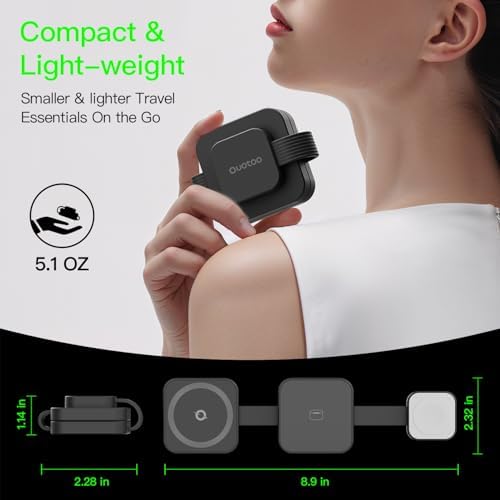 Advanced 3-in-1 Foldable Wireless Charging Station for i Phone 16 Pro Max – Mag Safe Compatible, High-Speed 20 W Charger for i Phone 16/15/14/12/11/X, Apple Watch Ultra/SE, and Air Pods – Enhanced Cooling Technology, Travel-Friendly Design, and Superior Compatibility