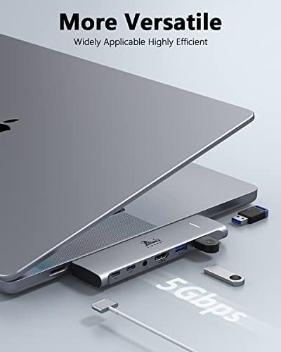 Revolutionize Your Workspace with the Ultimate 13-in-1 USB C Docking Station – Dual Monitor Multiport Adapter for Seamless Triple Display, Featuring 2 HDMI, Display Port, 8 USB Ports, Gigabit Ethernet, and Audio Output – Perfect for Mac Book, Dell, HP, Lenovo Think Pad, and Surface – Unmatched Performance and Connectivity for Enhanced Productivity