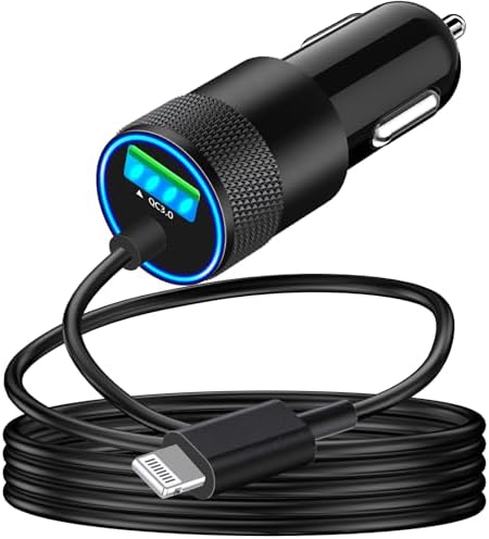 Adeqwat 72 W Dual PD USB-C Car Charger – MFi Certified Fast Charging for i Phone 16 Pro Max, Galaxy S24 & More | 2 Pack Type-C Cable Included | High-Speed Automobile Accessory for Seamless On-the-Go Power Delivery