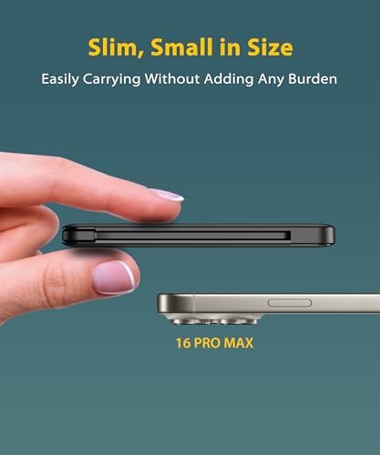 Compact 6000 m Ah Portable Power Bank with Built-in Cable – Lightweight Fast Charging External Battery for i Phone and Android – Ultimate Travel Companion for On-the-Go Charging Efficiency