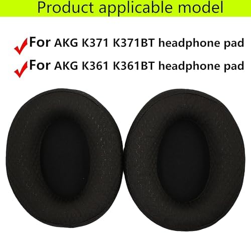 Revitalize Your Audio Experience with Premium Memory Foam Ear Pads for AKG K371/K361 Headphones – Luxurious Black and Albumen Leather Cushions for Unmatched Comfort and Superior Sound Isolation