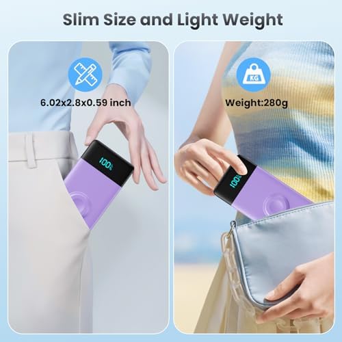 High-Capacity 10800 m Ah Portable Power Bank with Integrated Charging Cables & Wireless Apple Watch Dock – 25 W Quick Charge Solution for i Phone 16/15/14/13/12 & Android Devices – Sleek Pink Design for Effortless Travel – Enhanced Safety Features for Optimal Device Protection