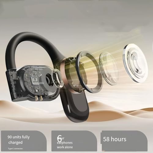 AI-Enhanced M62 V5.46 Wireless Earbuds: Transformative Real-Time Language Translation Earphones with Superior Bluetooth Compatibility for i Phone, Noise-Canceling Comfort, and Extended Battery Life for Adventurers and Language Learners
