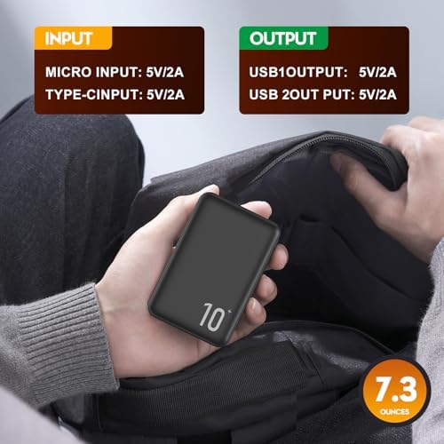 High-Capacity 10,000 m Ah Heated Vest Battery Pack – Efficient 5 V 2 A Power Bank for Ultimate Comfort in Heated Clothing – Lightweight & Durable Design for Outdoor Adventures