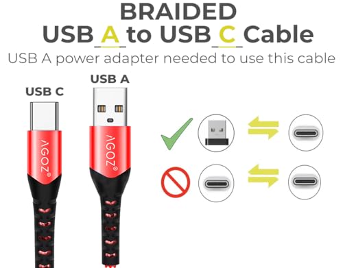 10 ft Braided USB C Fast Charger Cable – 3 Pack for i Phone 15 Pro Max, i Phone 15 Pro, i Phone 16 Plus, i Pad Pro 12.9″ & 11″ – Durable & Stylish Blue Charging Solution for Rapid Power Delivery and Data Transfer