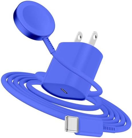 Premium 5 W Fast Charging USB C Cable for Apple Watch – 6 ft Magnetic Charger, MFi Certified, Compatible with Series SE2/8/7 & All Sizes 38 mm to 45 mm – Reliable & Efficient Power Solution for On-the-Go Users