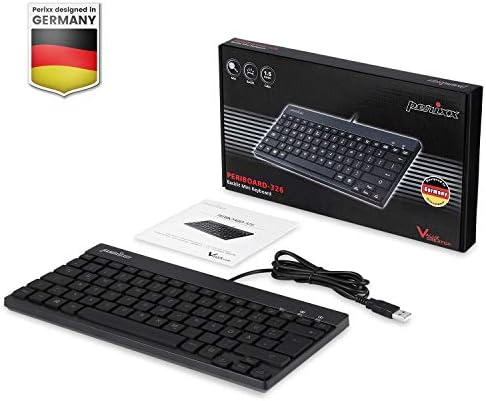 Elevate Your Typing Experience with the Perixx PERIBOARD-326 Wired Mini Backlit USB Keyboard – Compact Design, Low Profile Keys, and Adjustable Lighting for Optimal Comfort and Productivity at Home or On-the-Go