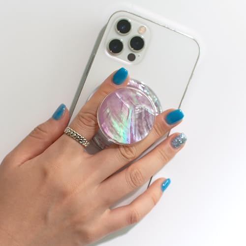 Seashell-Inspired Phone Grip Stand – Stylish Blue-Green Collapsible Holder for Smartphones and Tablets – Ultimate Stability and Hands-Free Viewing Solution – Perfect Gift for Tech Enthusiasts and Trendsetters