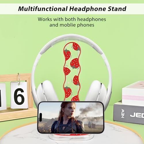 CamyCosy Headphone Holder for Desk, Gaming Headset & Earphone Stand with Tulip Flowers Pattern – Enhanced Compatibility and Speed