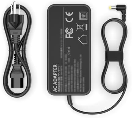 Ultra-Slim 135 W Charger for Acer Nitro 5 Gaming Laptops – Fast, Safe Charging with 10 ft Cable – Perfect Fit for AN515 Series Models – Reliable Power Supply with Overcurrent & Overheating Protection – 24/7 Support & 2-Year Warranty Included