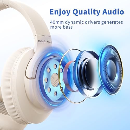 Versatile Over-Ear Wired Headphones with Integrated Microphone – Premium Sound Experience with Foldable Design and 4.9 ft Tangle-Free Nylon Cord – Perfect for Travel, Daily Use, and Multimedia Engagement (Black)