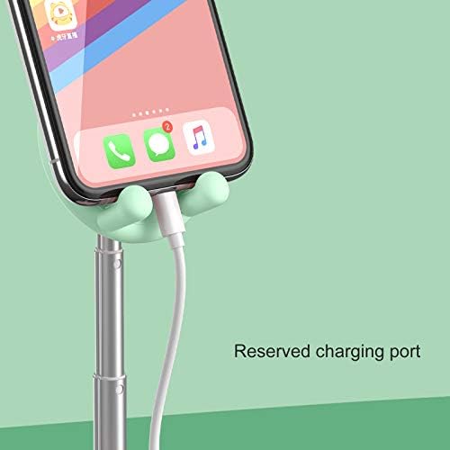 Cell Phone Stand,Angle Height Adjustable Cell Phone Stand for Desk,Cute Rabbit Phone Holder Stand for Desk, Compatible with All Mobile Phones, Tablets(4-10in) (Green) – Enhanced Compatibility and Speed