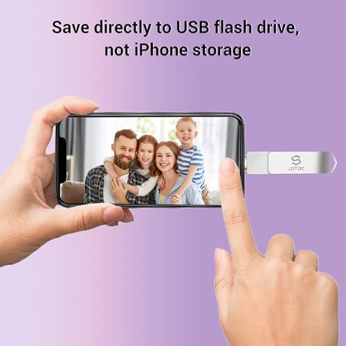 Genuine Apple MFi Certified 128 GB i Phone USB Flash Drive – Real Storage for Effortless Photo Backup & Video Transfer – Lightning Connector with Encrypted Auto Backup – High-Speed, Seamless Compatibility for i Pad & i Phone – Say Goodbye to Fake MFi Clones!