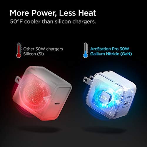 Effortless Power: Spigen 70 W Ga N II Dual USB-C Wall Charger – Fast Charging for Mac Book Pro, i Pad, i Phone & More – Compact Design for On-the-Go Efficiency with Dual Ports & 60 W Single Port Capability – Ultimate Compatibility & Enhanced Safety for All Your Devices