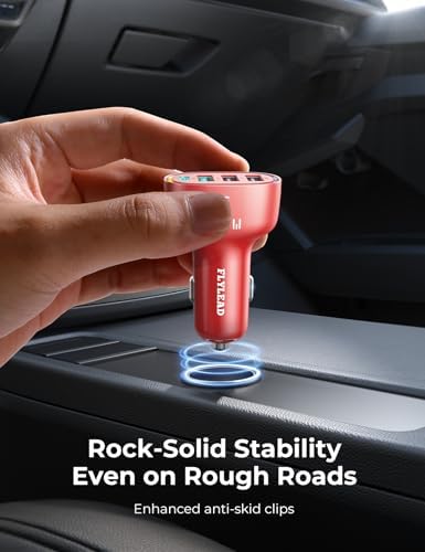 FLYLEAD 75 W USB C Car Charger – 4-Port Fast Charging Adapter for i Phone 16/15/14/13 Series – High-Speed Cigarette Lighter Power Solution in Sleek Red – Unmatched Compatibility and Performance for Effortless Road Charging