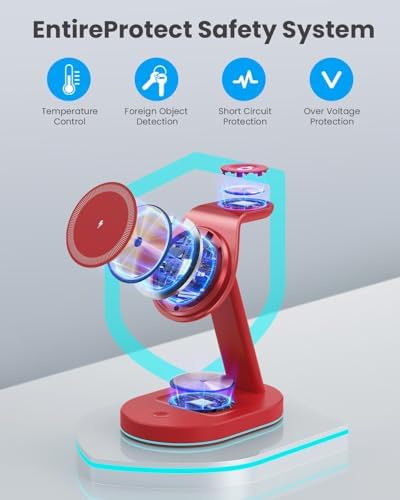 Ultimate 3-in-1 Wireless Charging Station for i Phone, Apple Watch, and Air Pods – Qi2 Certified 15 W Magnetic Charger with 30 W USB-C Adapter & Integrated Night Light – Streamlined Design for i Phone 16/15/14/13/12 – Superior Speed and Enhanced Compatibility for Modern Tech Users