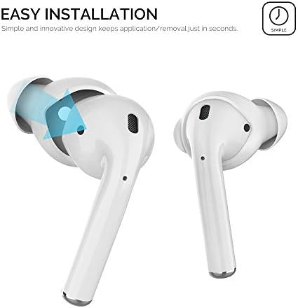 Upgrade Your Listening Game with Aha Style Silicone Ear Tips for Apple Air Pods – 4 Pairs (2 Large & 2 Small) – Exceptional Comfort, Noise Isolation & Customizable Fit for Enhanced Audio Experience