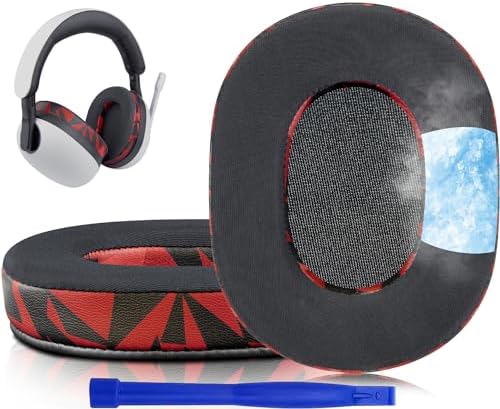 Revitalize Your Gaming Experience with SOULWIT Snow Leopard Cooling Gel Earpads: Premium Noise Isolation & Comfort for Sony Inzone H7/H9 Wireless Headsets – Easy Installation, Luxurious Ice Silk Fabric, and Enhanced Performance