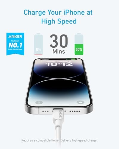 Anker 6 FT USB C to Lightning Cable Duo – MFi Certified High-Speed Charging Solution for i Phone 14 Series and More – Durable & Flexible Dual Pack for Ultimate Convenience and Connectivity