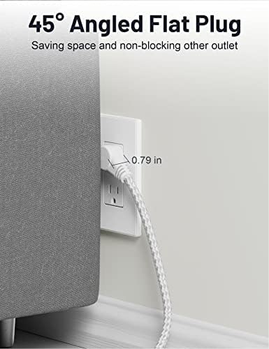 ELEGRP Surge Protector Power Strip with 3 AC Outlets & 3 USB Ports – 65 W Fast Charging USB-C Extension Cord, 5 FT Versatile Charging Station for Home and Office, Compact Design for Safe Device Protection