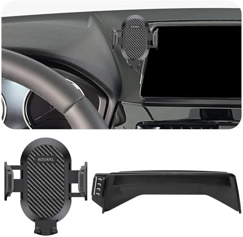 BMW X2 2022-2023 Car Phone Holder with Integrated Glasses Case – Secure Mount for 10.25-Inch Screens, Perfect for Thick Cases & Hands-Free Navigation, Compatible with 4.7 to 7-Inch Phones, Effortless Installation & Durable Design for Enhanced Driving Experience