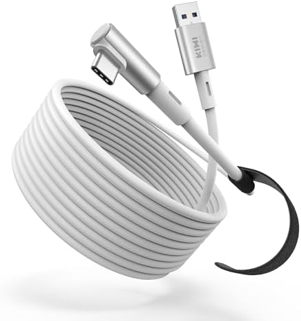 Unleash Your VR Potential with the KIWI Design 16 FT Link Cable for Oculus Quest 3 – High-Speed USB 3.0, 5 Gbps Data Transfer, Durable Build for Seamless Gameplay and Ultimate Freedom of Movement