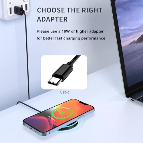 Enhance Your Charging Experience with the Premium 15 W Mag Safe Wireless Charger – LCD Display, Magnetic Fast Charging Pad for i Phone 12-16 Series, Sleek Glass Design, USB-C Port, Perfect for On-the-Go Power Solutions