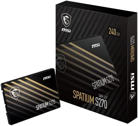 MSI SPATIUM S270 240 GB SATA 2.5″ SSD – Unleash High-Speed Storage for Enhanced Performance and Reliability