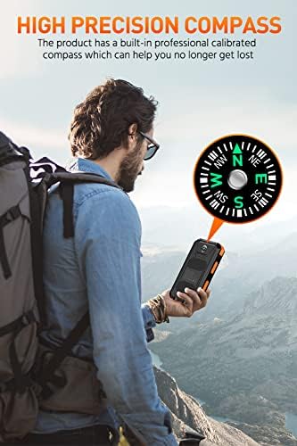 Ultimate 36,800 m Ah Solar-Powered Waterproof Charger – Dual QC 3.0 Fast Charging Power Bank with Built-in Flashlight for Smartphones and Electronics – Reliable Outdoor Companion in Deep Orange – Unmatched Durability for Travel, Camping, and Emergency Use – Enhanced Device Compatibility and Performance