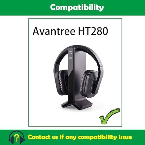 Upgrade Your Avantree HT280 Wireless Headphones with Luxurious Soft Fabric Earpads – High-Density Foam for Supreme Comfort and Enhanced Acoustic Performance – Effortless Installation for a Perfect Fit