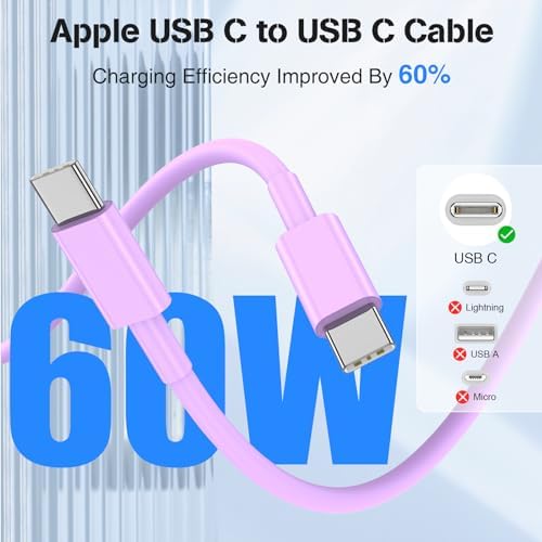 High-Power USB C Car Charger for i Phone 16 & 15 Series – 40 W Dual Port Fast Charging Adapter with 3 FT USB-C to C & A to C Cables – Versatile Compatibility for i Pad, Samsung, and More – Compact Design for On-the-Go Convenience and Enhanced Safety Features