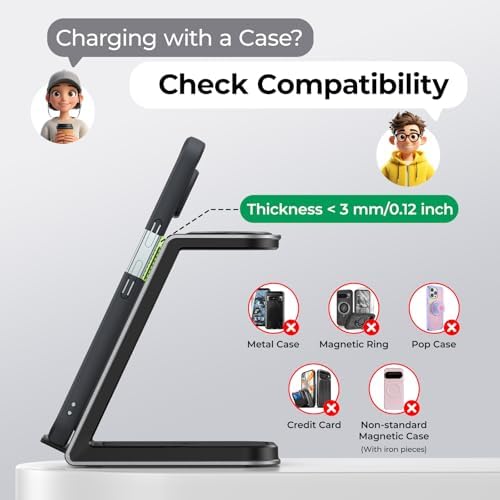 Premium 3-in-1 Wireless Charger Station for Google Pixel Watch 3/2, Pixel 9/8/7/6 Series – Fast Charging with Dual Functionality and Enhanced Safety Features, Ideal Gift for Tech Enthusiasts and Compatible with Pixel Buds Pro/Pro 2, Sleek Aluminum Alloy Design for Reliable Long-Term Use