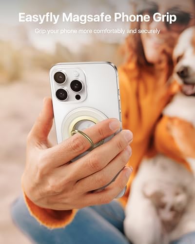 Transform Your Mobile Experience with the andobil 2025 Magnetic Phone Grip – Ultimate Mag Safe Compatibility for i Phone 16 Plus, 15, 14, 13 Pro Max, and Mini – Elegant Oval Design in Timeless White – Ultra-Lightweight, Ergonomically Designed for Comfort – Snap-On Installation for Secure and Effortless Use – Ideal for Photography, Streaming, and Texting – Revolutionize Your Smartphone Setup Today!
