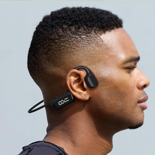 HAO Aquatic Bone Conduction Headphones with 32 GB MP3 Player – IP68 Waterproof Bluetooth Earbuds for Swimming, Running, and Cycling – Open-Ear Design for Ultimate Safety and Clarity in Active Environments