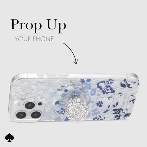 Discover the kate spade new york Signature Grip and Stand – A Stylish Suction Cup Phone Holder for Seamless Connectivity and Effortless Wireless Charging – Set in Stone Color – Perfectly Compatible with Modern Smartphones for Enhanced Functionality and Elegant Aesthetics