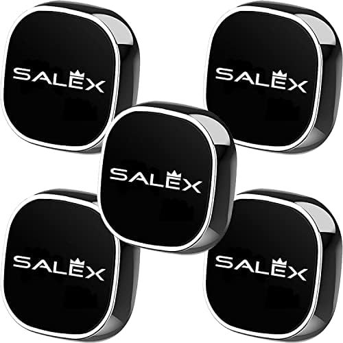 Experience Ultimate Versatility with SALEX 3-Pack Flat Black Magnetic Mounts – Ideal for Car Dashboard, Walls, and Fridges – Securely Hold Smartphones, Tablets, GPS Units, and Kitchen Utensils with Universal Compatibility – Strong Magnetic Grip, Residue-Free Adhesive, and Sleek Design for On-the-Go Organization – Elevate Your Productivity and Tidy Up Your Space Effortlessly