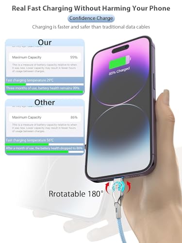 10 FT Right Angle Lightning to USB C Cable – MFi Certified Fast Charging & Data Sync Cord for i Phone 14/13/Pro/12/Max/11/X/XS/XR/8 – Durable Nylon Braided Design, Perfect for Gaming & Movie Watching – 480 Mbps Transfer Speed, Universal Compatibility with Apple Devices, 10000+ Bend Test Resistance, Safe Charging with No Warning Messages – Ideal for Mobile Gamers & Power Users
